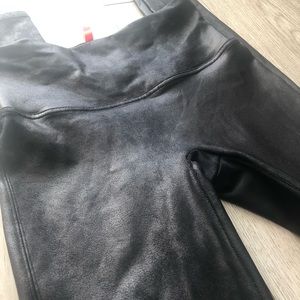 *SOLD* Spanx faux leather pleather leggings medium